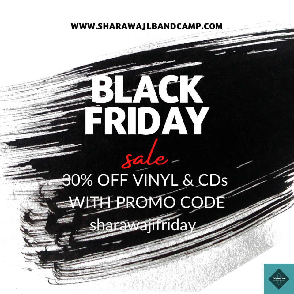 Black Friday starts NOW, and to celebrate what has been a monumental year for surf and instro you can get a mammoth 30 percent off (almost all) vinyl and CDs for one day only. In addition to the hottest new releases please check out our back catalogue and pick up the titles you may have missed. Enter discount code sharawajifriday at checkout to apply the discount. Happy shopping!Get all your favourites at http://Sharawaji.bandcamp.com #blackfriday #sharawajirecords #surfmusic #surfrock #surfpunk #spaghettiwestern #eleki #surf #instro #reverb #twang