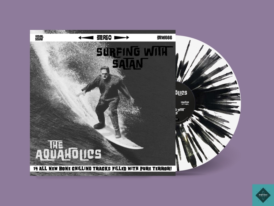 *** PRE-ORDER ***SRW666 The Aquaholics - Surfing With Satan (Black Splatter on White 12&quot; Vinyl LP) Remastered and pressed on 150gm premium vinylDark Satanic Instrumental Surf, Chicago Style. Special pre-order pricing available until 31st October 2022. Buy it now - https://theaquaholicsrock.bandcamp.com/album/surfing-with-satanThis is expected to ship from Asia on or around October 31, 2022Limited edition of 250 #theaquaholics #sharawajirecords #horrorsurf #surf #instro #reverb #twang