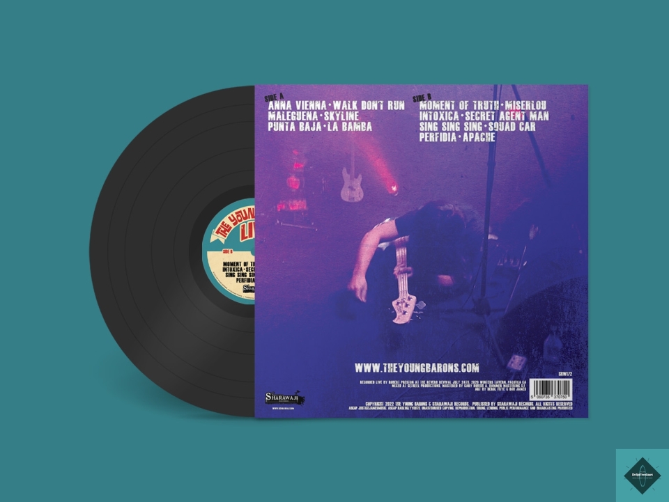 NOW OPEN FOR *** PREORDER *** SRW172 The Young Barons - Live A.F. on premium 12&quot; black vinyl here -  https://theyoungbarons.bandcamp.com/album/live-a-fSRW172 is being pressed in the UK and is expected to ship from the UK in October/November 2022.The vinyl LP is strictly limited to 200 copies and is sure to sell out.#theyoungbarons #sharawajirecords #liveaf #hellacalifornia #rocknrollriot #rocknroll #surf #surfmusic #instro #california #dwdrums #fender #fendertelecaster #pbass #telecaster #surfybear #reverb #twang