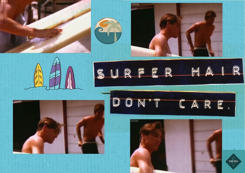 A couple of surfer Dennis spreads from issue 2.Screenshots of Dennis & his board from the documentary Legends: Dennis Wilson The Real Beach Boy (BBC 4)